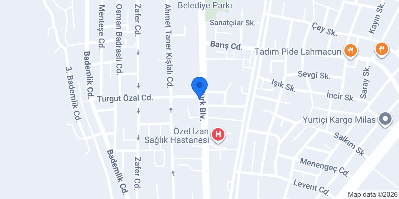 Bademli fırın cafe konumu