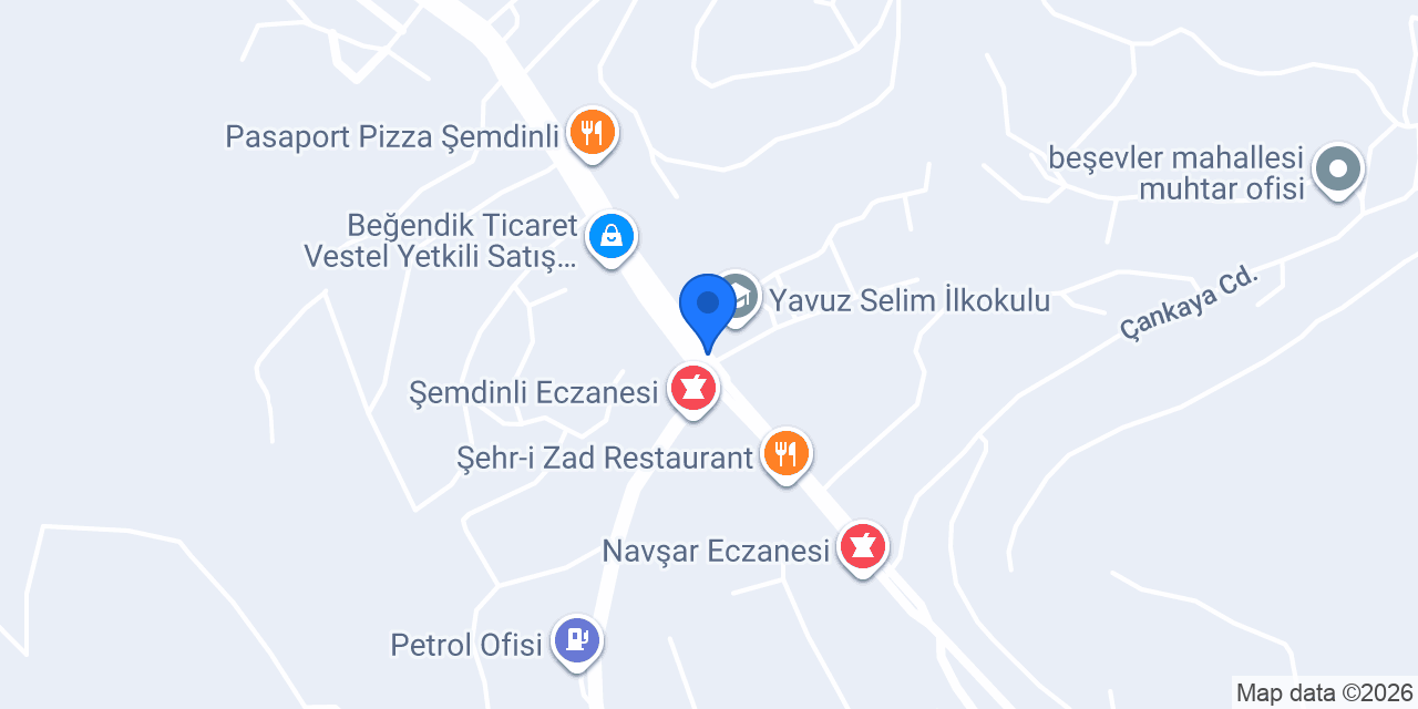 Şemdinli Dörtyol Taksi Durağı nezmi konumu
