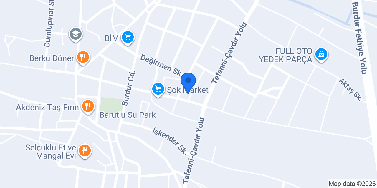 Ramazan Oto Elektrik konumu
