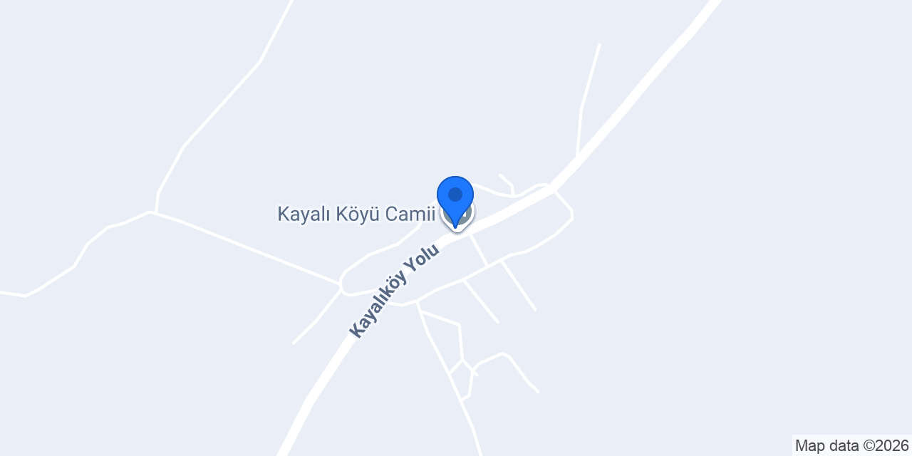 Kayalı Köyü Camii konumu