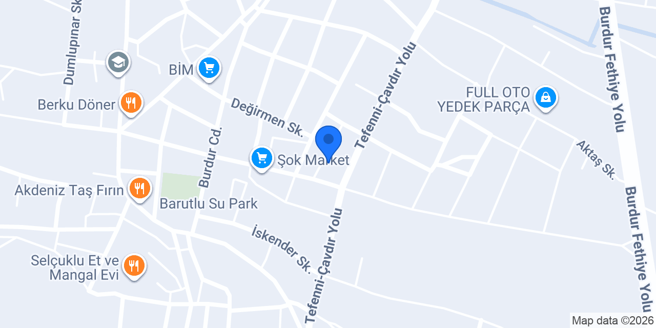 Avcıoğlu Yedek Parça konumu