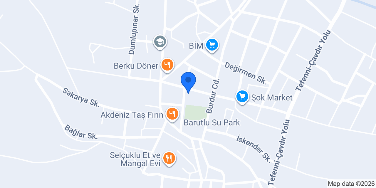 Ptt-tefenni Şubesi konumu