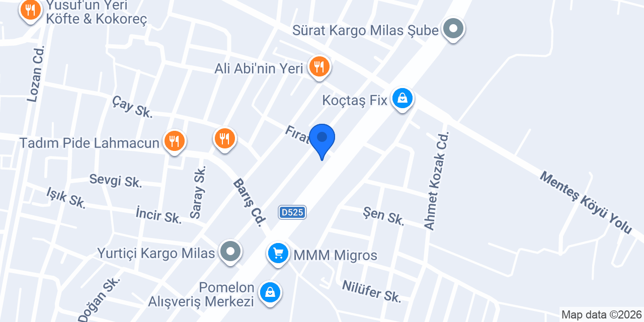 Süsler Halı & Perde konumu