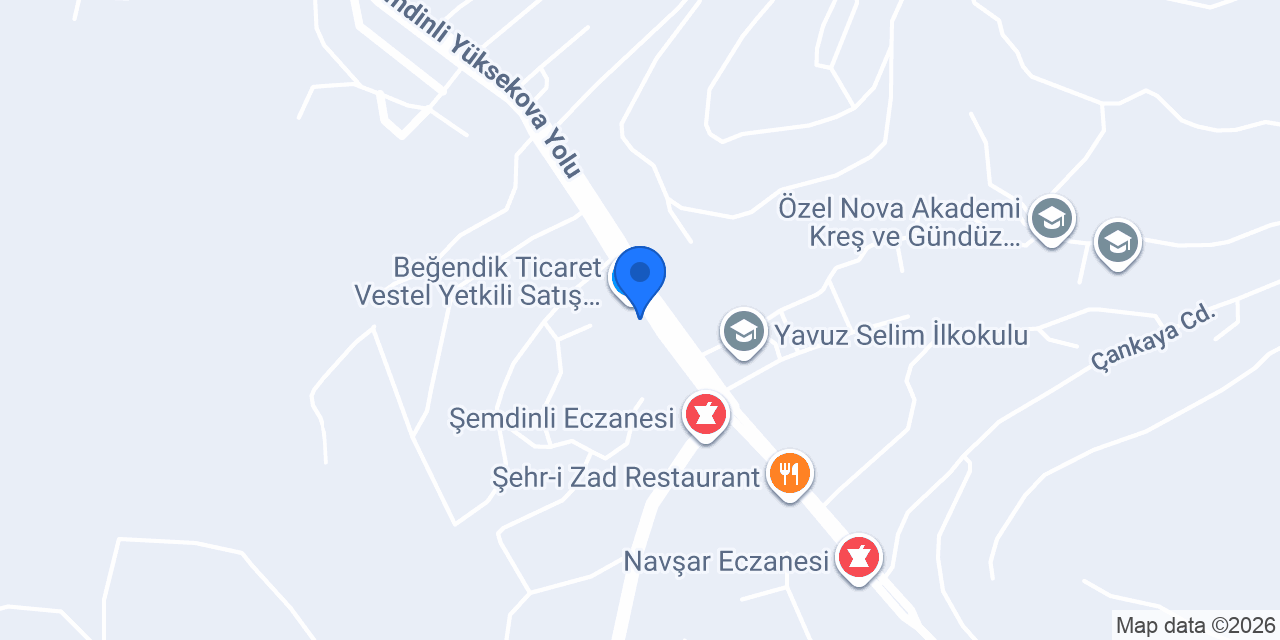 Beğendik Mobilya konumu
