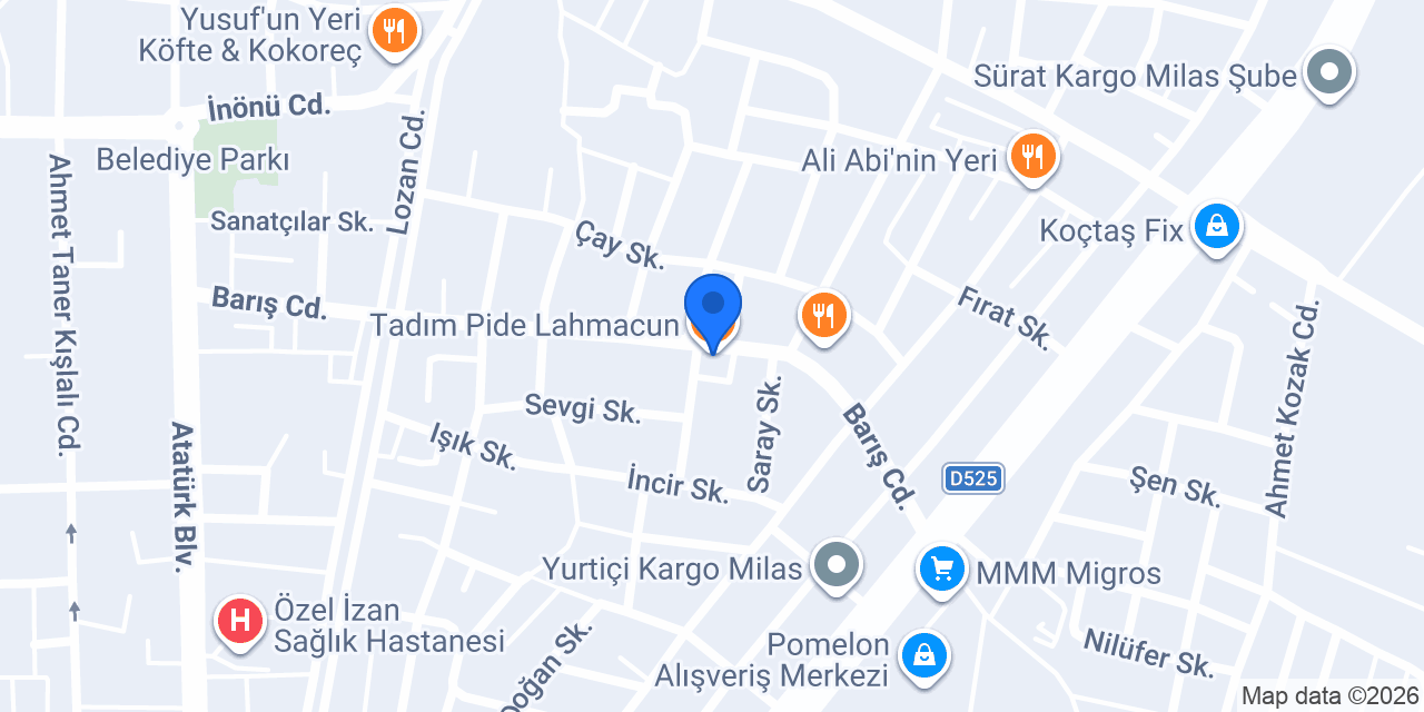 Tadım Pide Lahmacun konumu