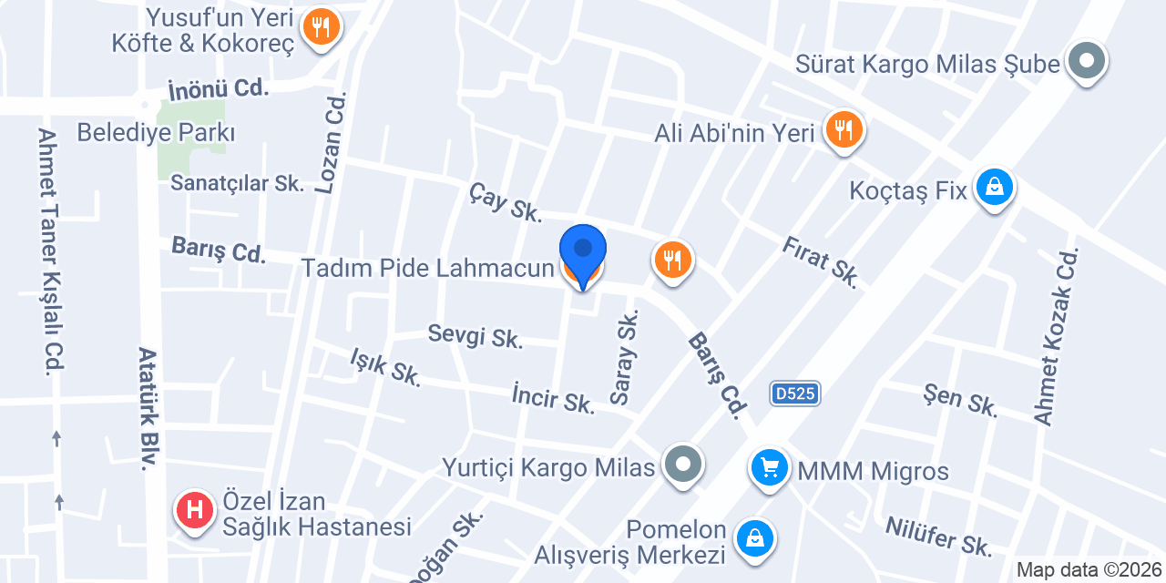 Mahzen Cafe ve Bar konumu