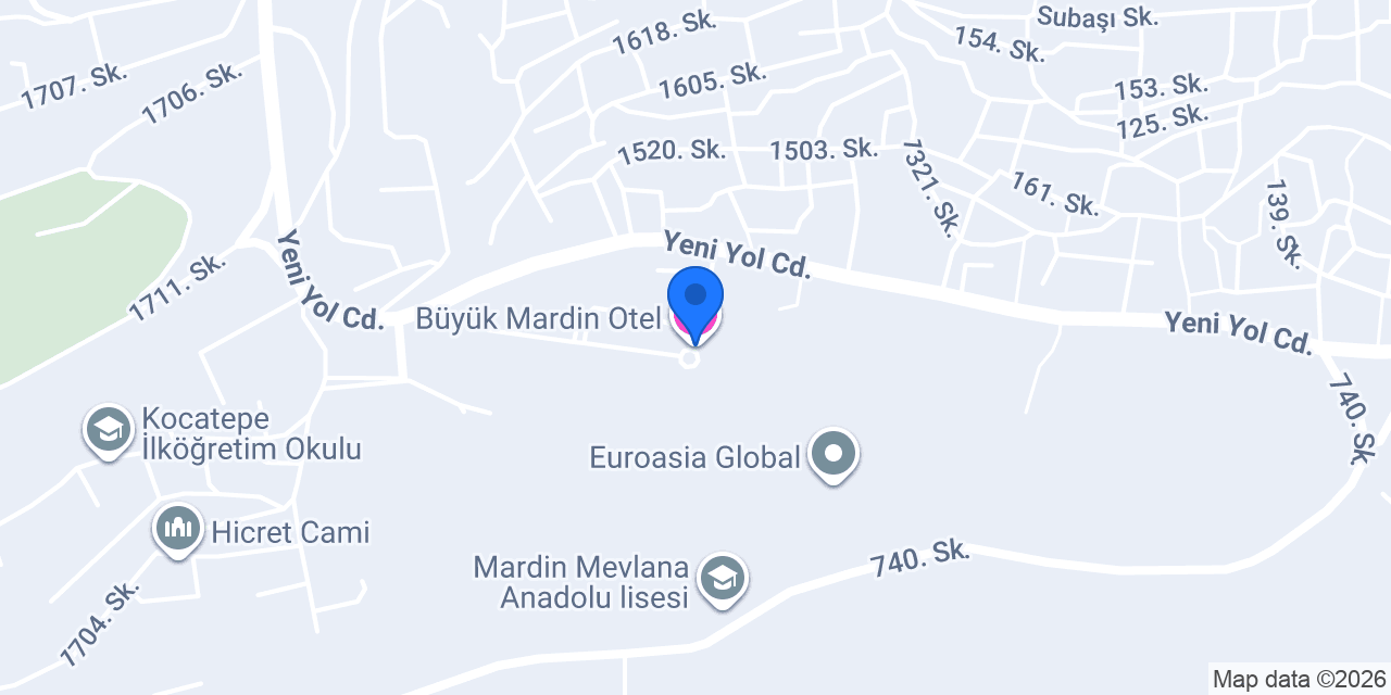 Büyük Mardin Otel konumu