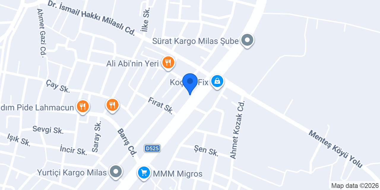 Mutlu Yapı Market konumu