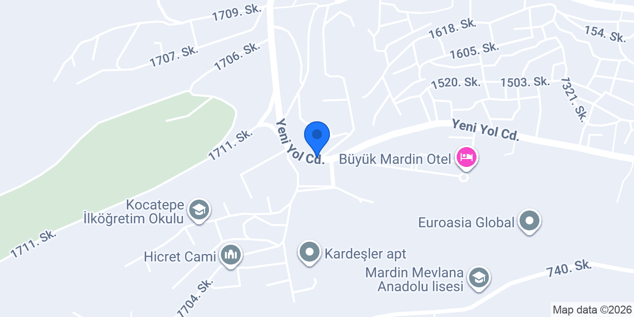 Mardin İl Jandarma Komutanlığı konumu