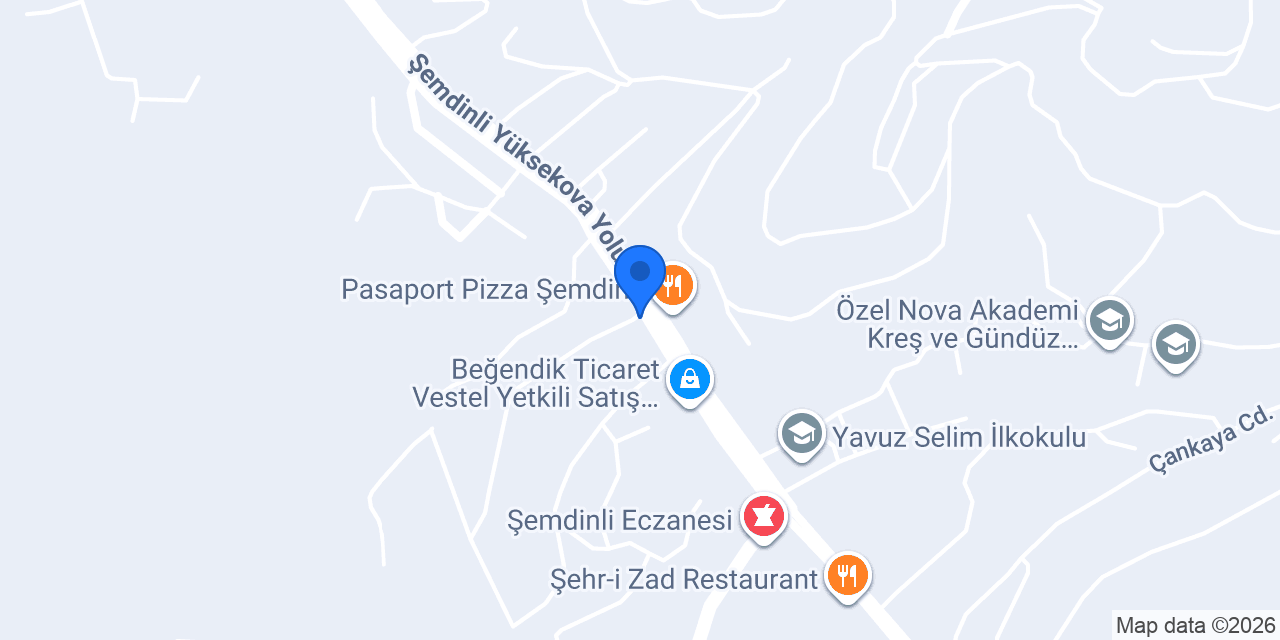 ŞEMDİNLİ TESİSAT konumu