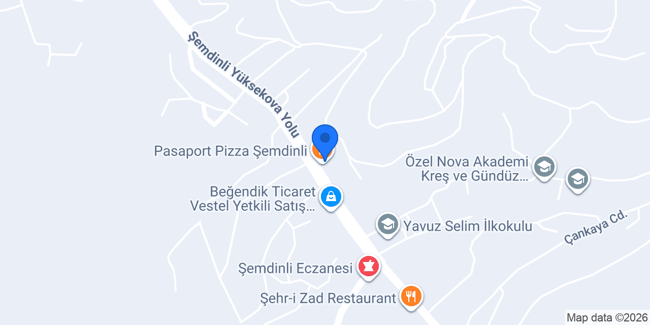 Pasaport Pizza Şemdinli konumu