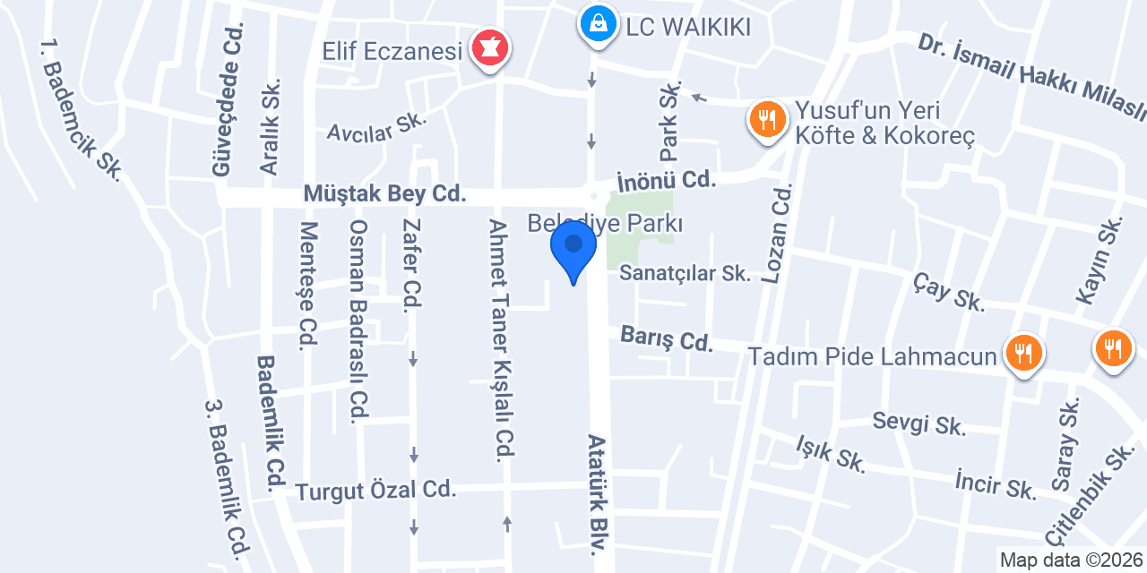 MİLAS GAYRİMENKUL konumu