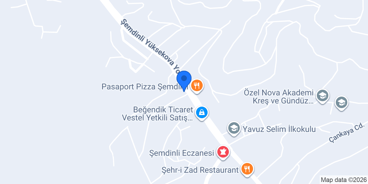 Halkbank Şemdinli Şubesi konumu