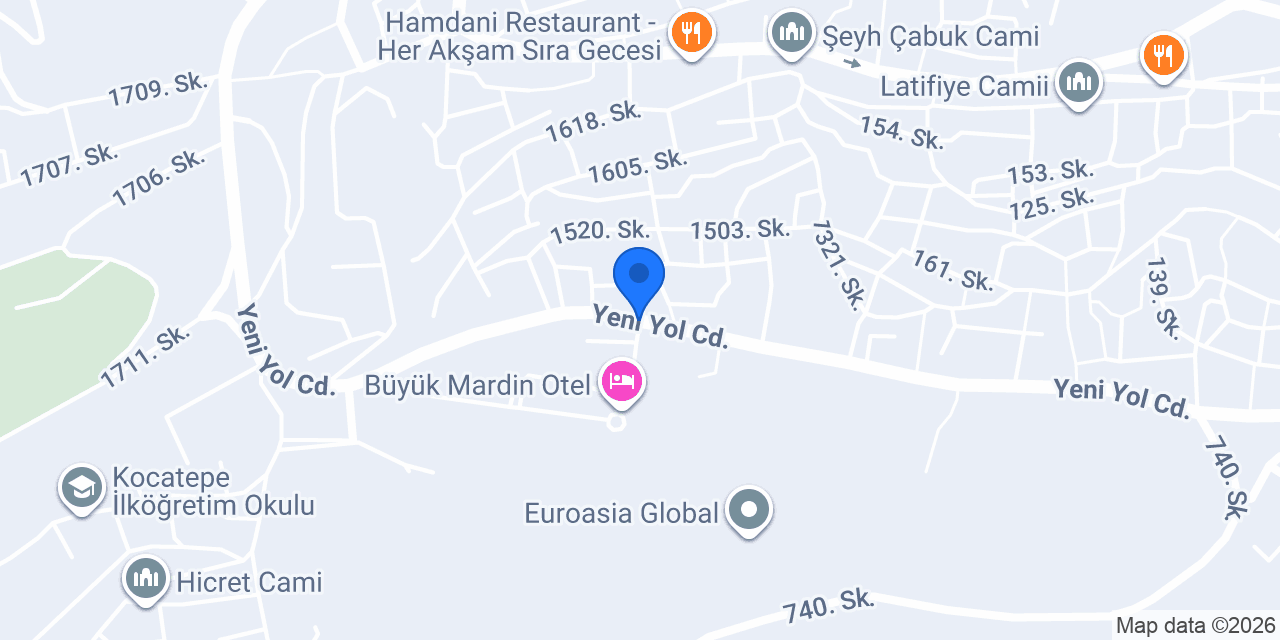 Luna Den Spa Büyük Mardin Otel konumu