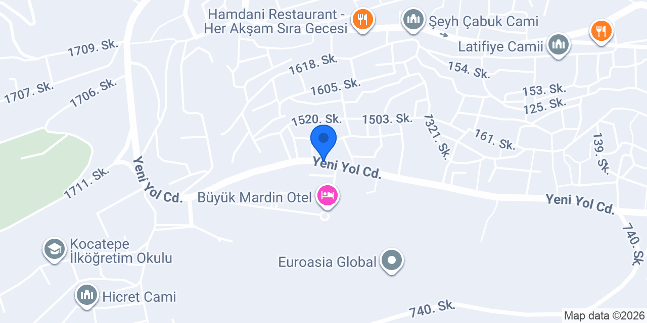 Erkar Konuk Evi konumu