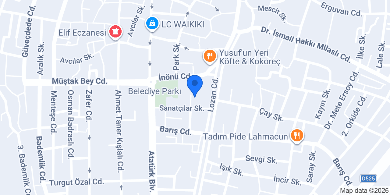 Milas Merkez İlkokulu konumu
