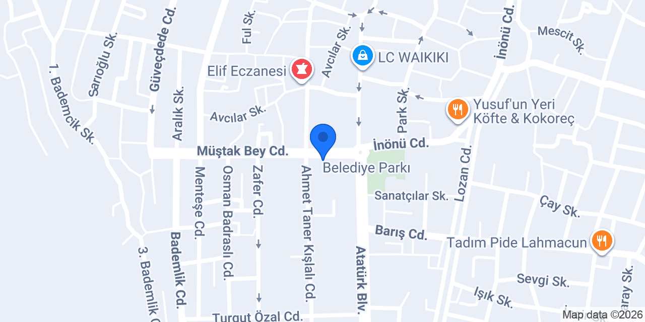 Akbank Milas Şubesi konumu