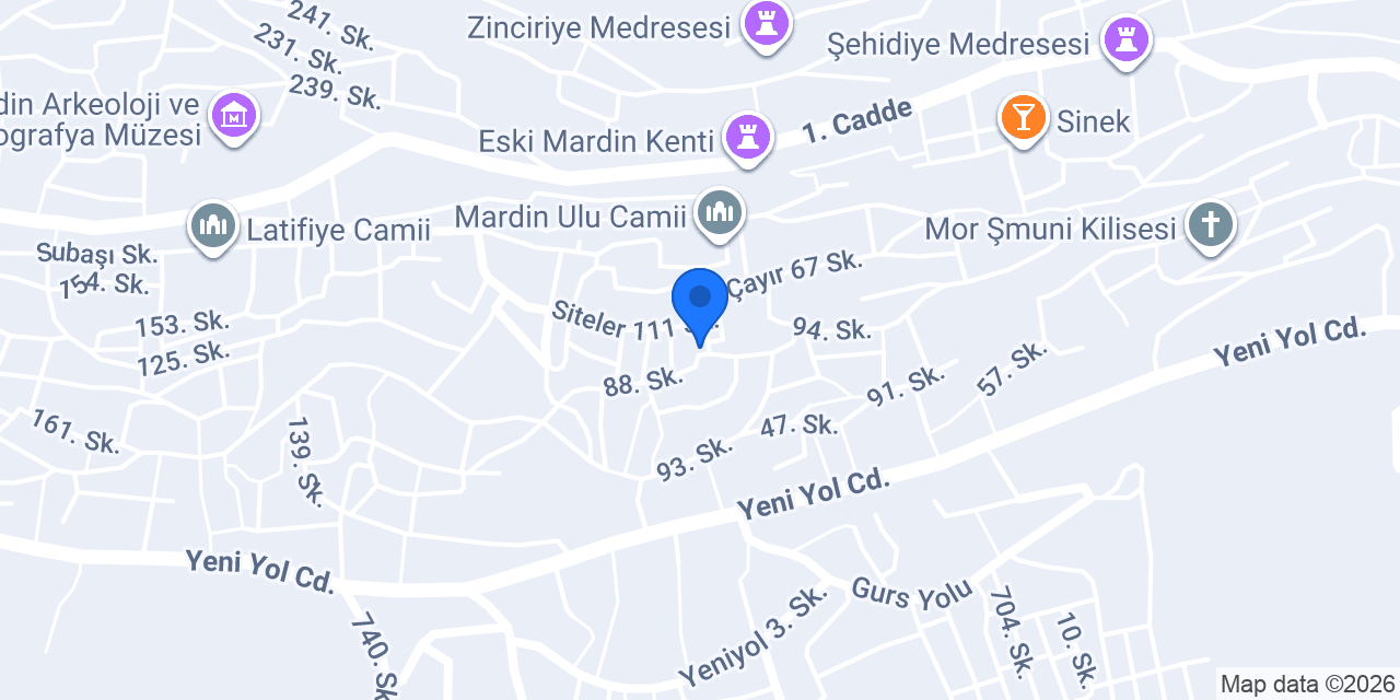 Maristan Tarihi Konak konumu