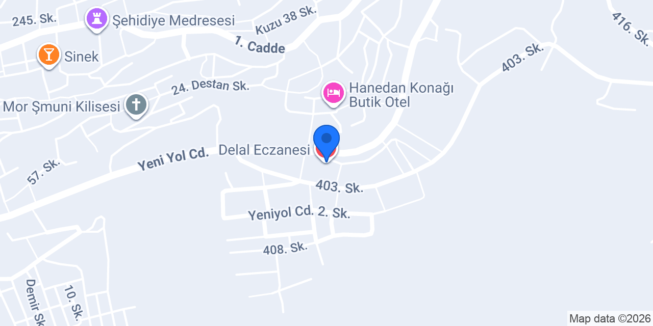 Delal Eczanesi konumu