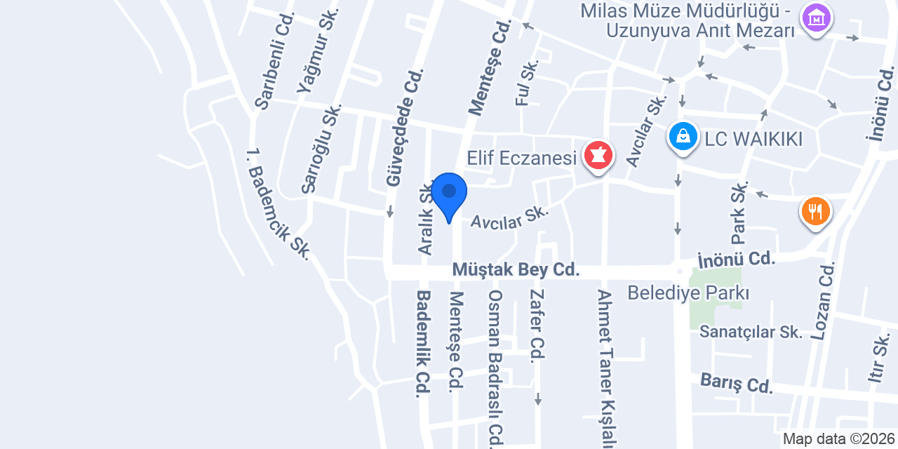 Halkbank Milas Şubesi konumu