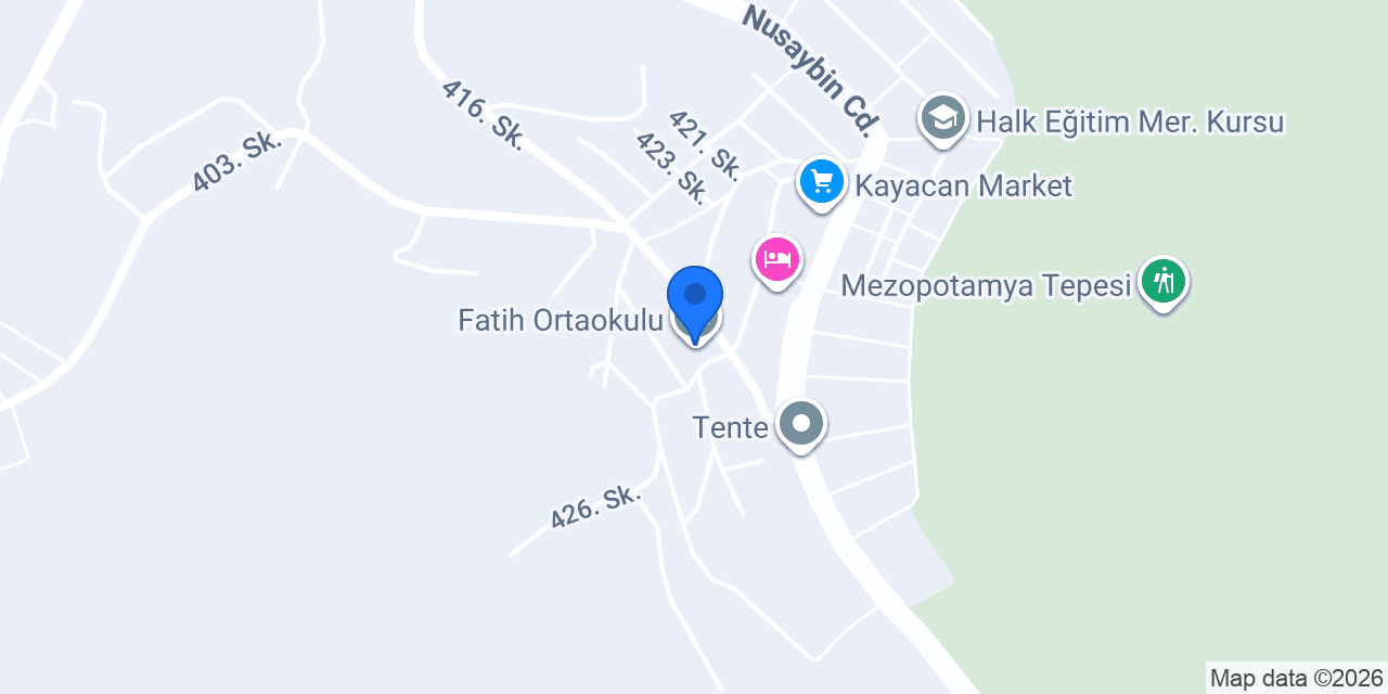Fatih Ortaokulu konumu