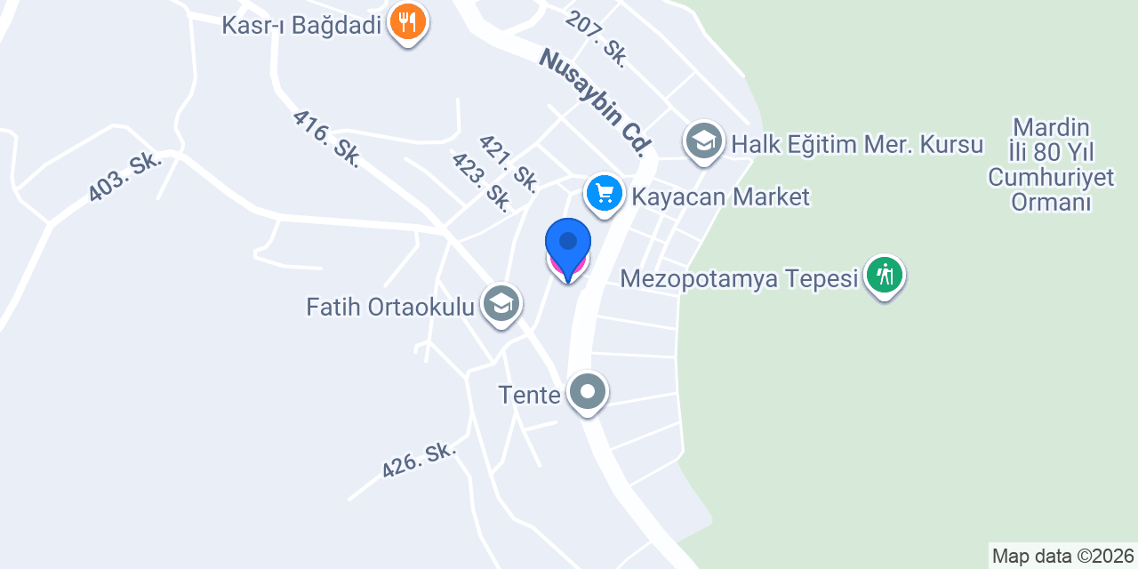 Mardin Karavan Park Yeri konumu