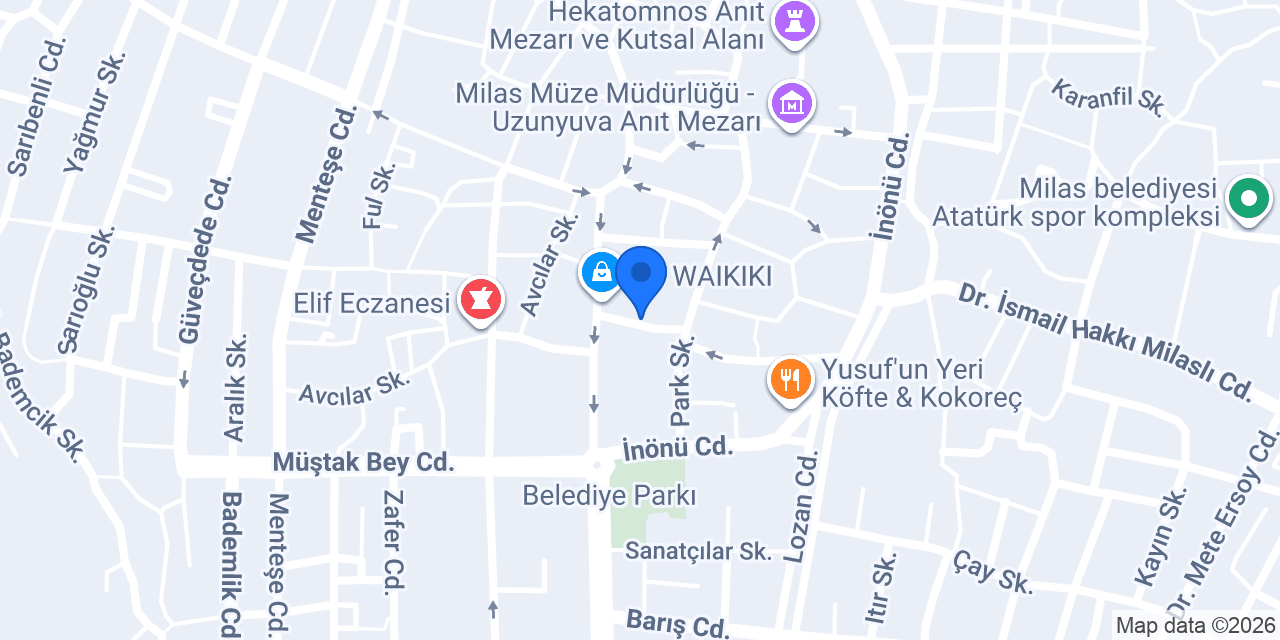 Milas Halk Eğitim Merkezi konumu