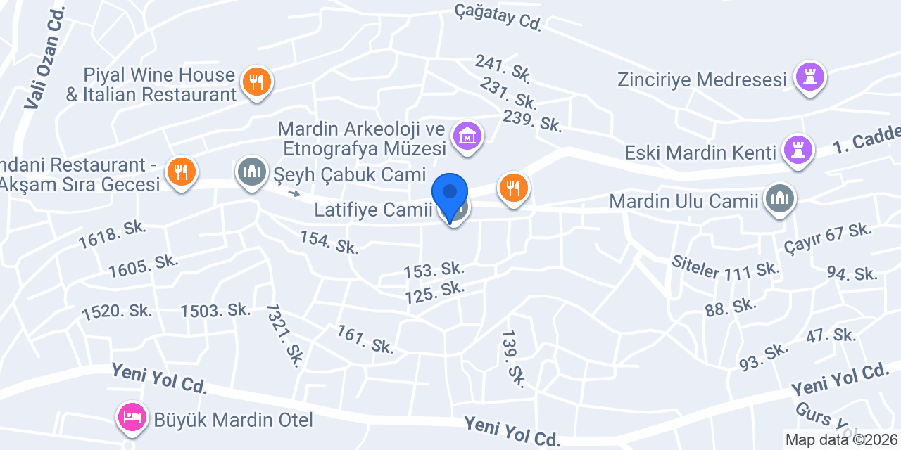 MARDİN PROTESTAN KİLİSESİ konumu