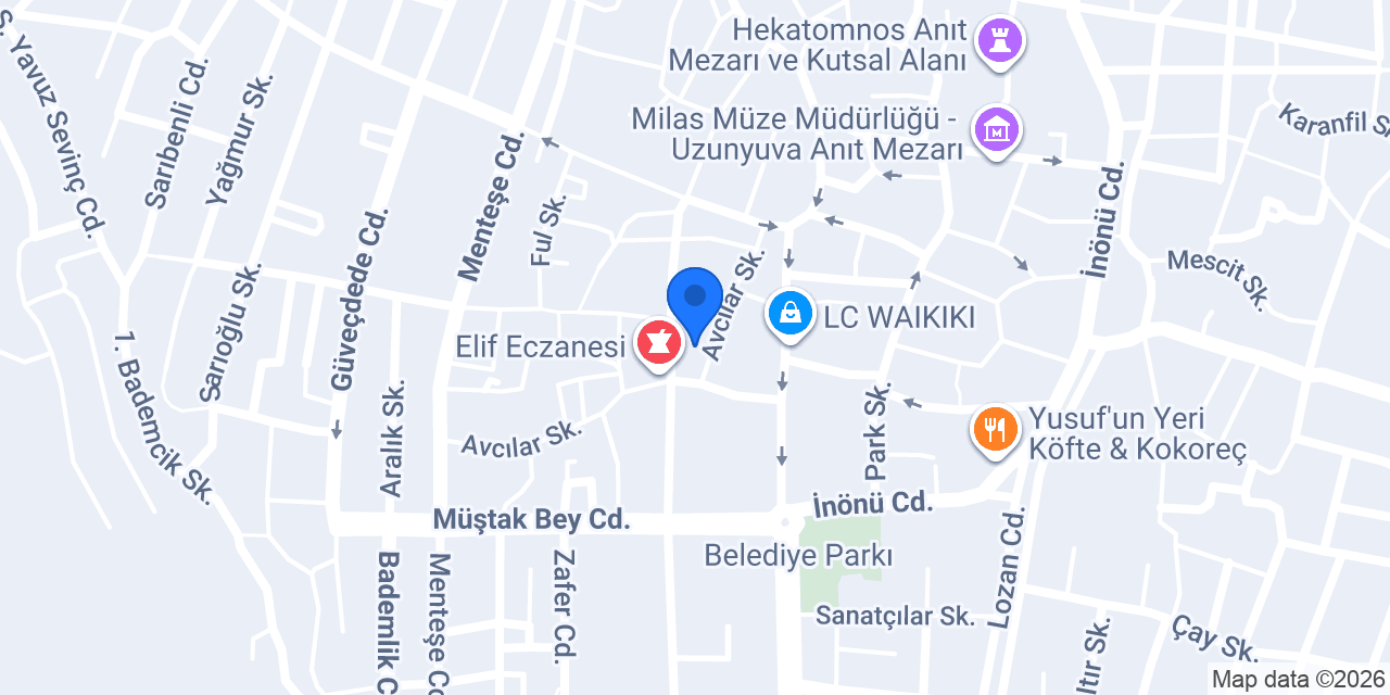 Av. Esila Akar Hukuk Bürosu konumu