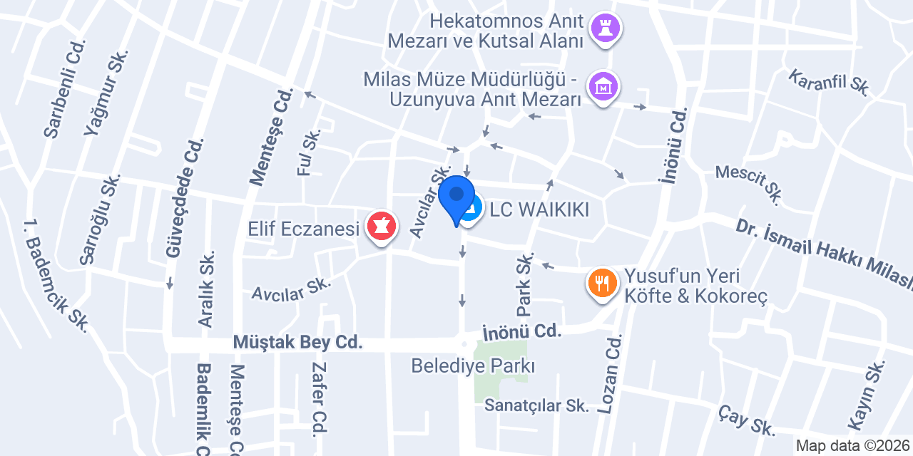 Akın Emlak Yapı Realty Milas Bodrum konumu