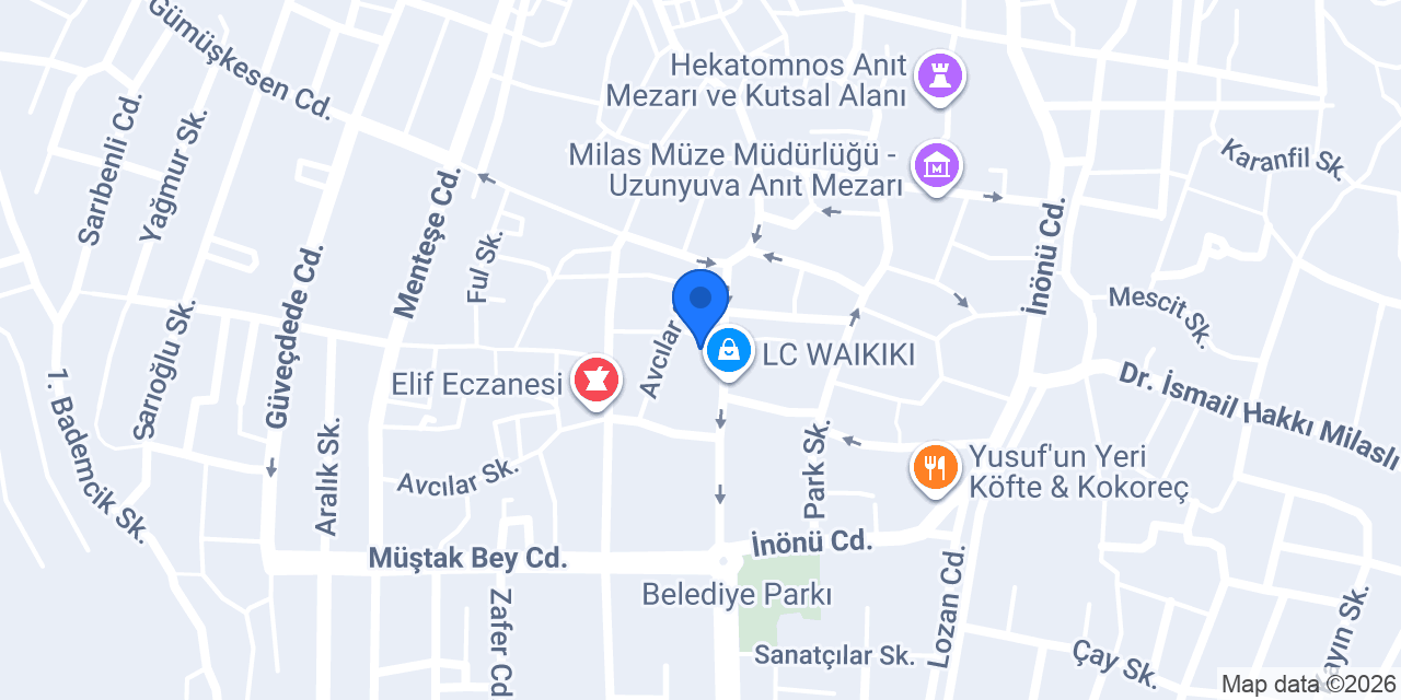 Orkinos Balık Evi konumu