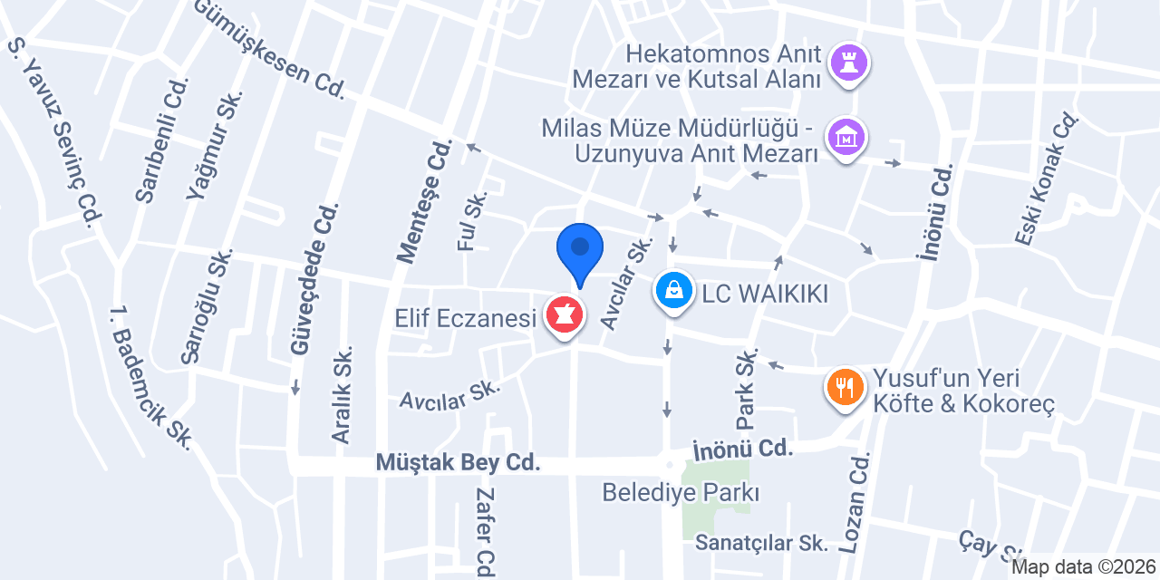 Diş Hekimi Mert Aydın konumu