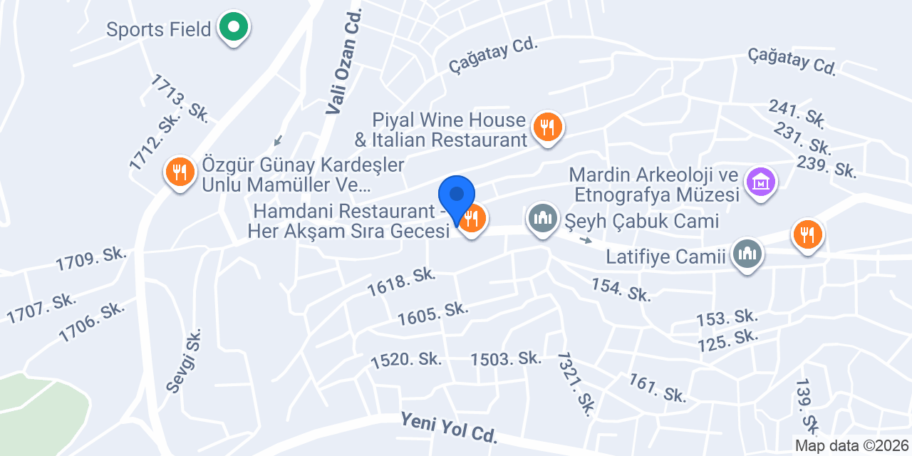 MARDİZZA PİZZERİA konumu