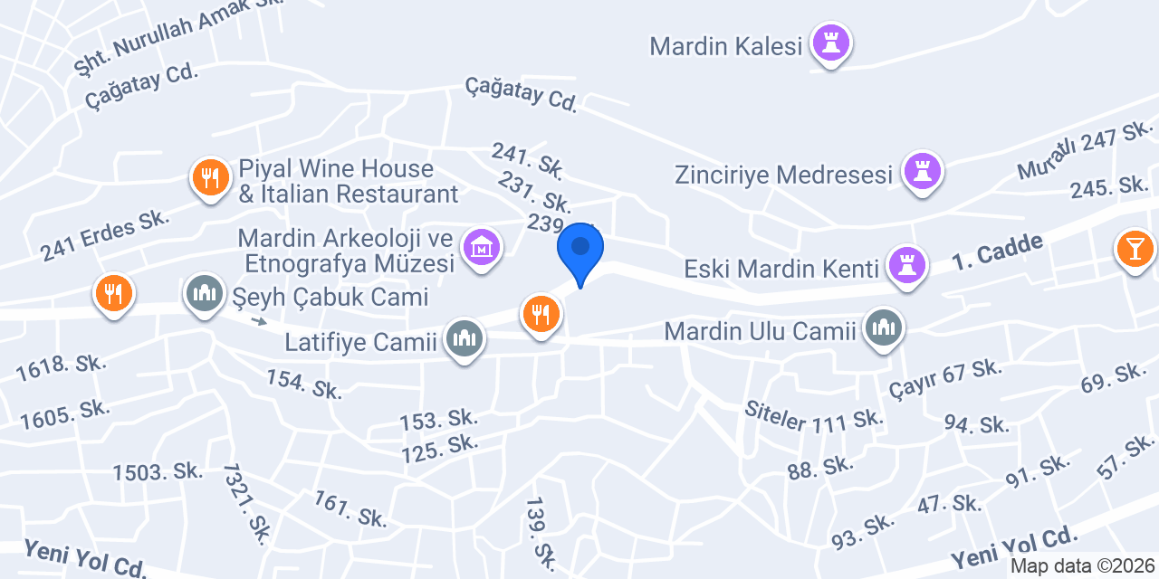 Turizm Martur Acentesi (agent) konumu