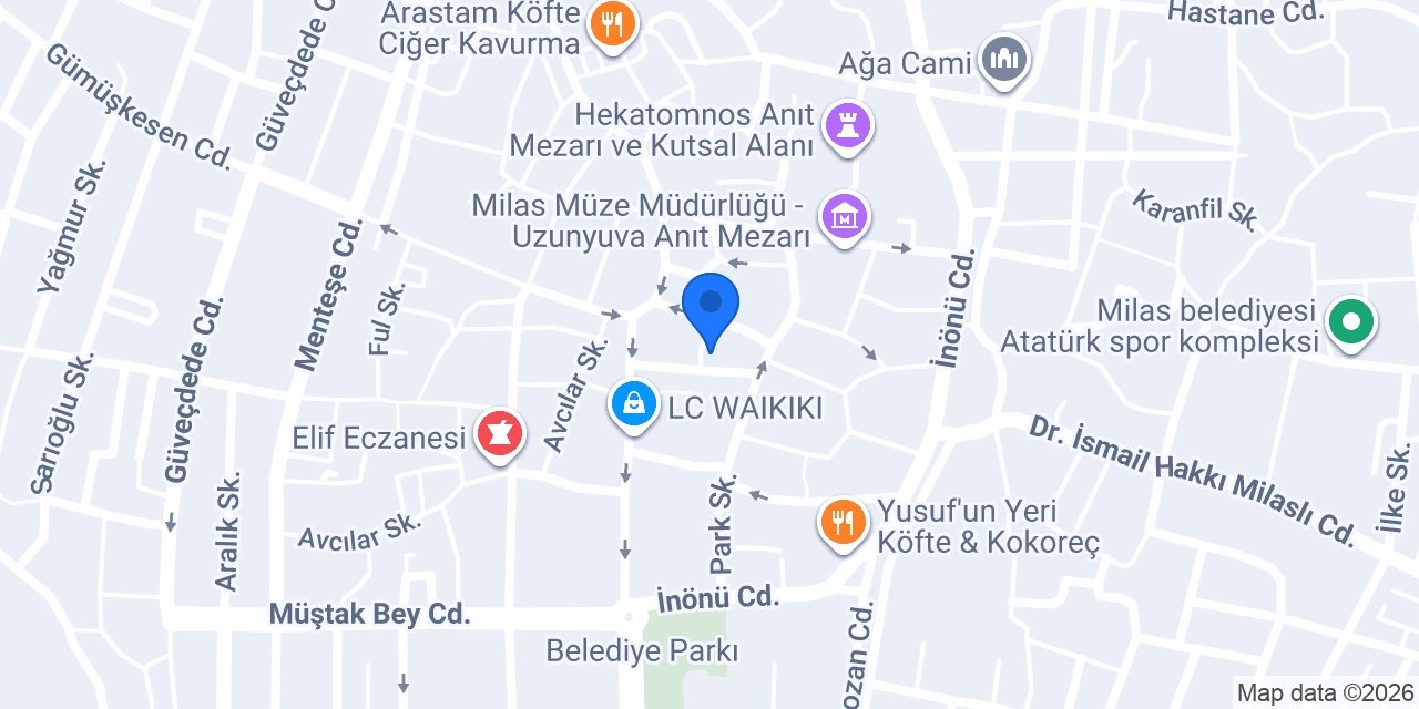 Mustafa Tireli muayenehanesi konumu