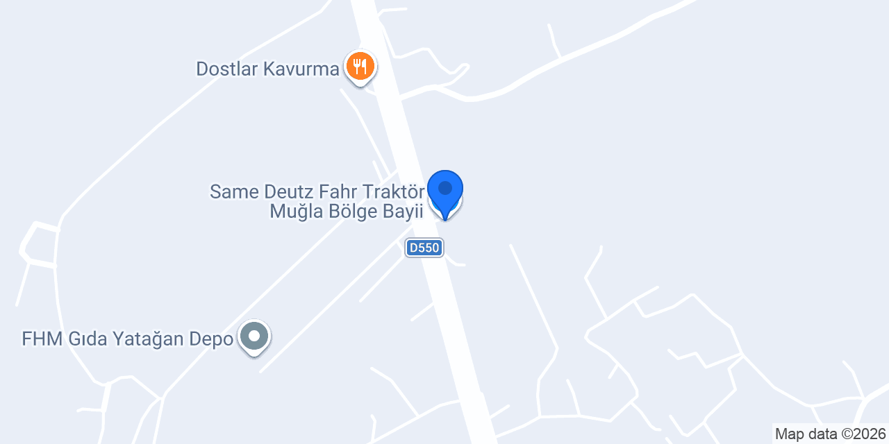 Same Deutz Fahr Traktör Muğla Bölge Bayii konumu