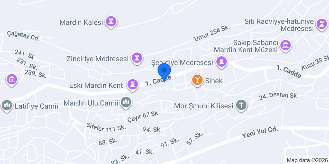 Jin Atölye konumu