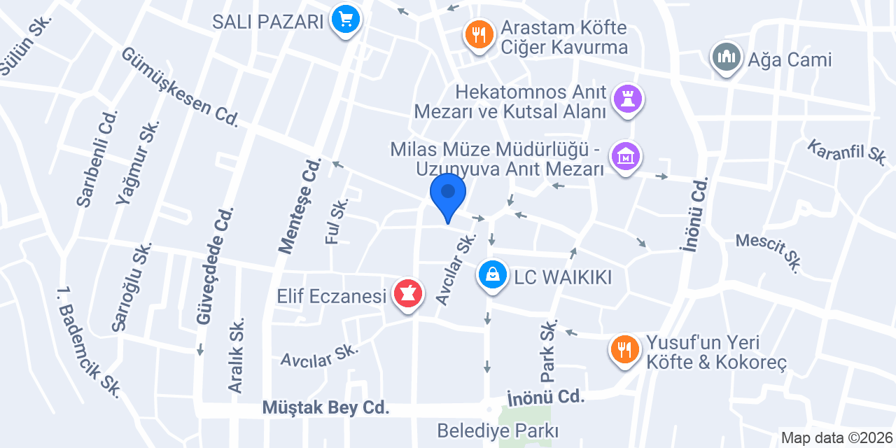Murat Taksi Milas 7/24 konumu