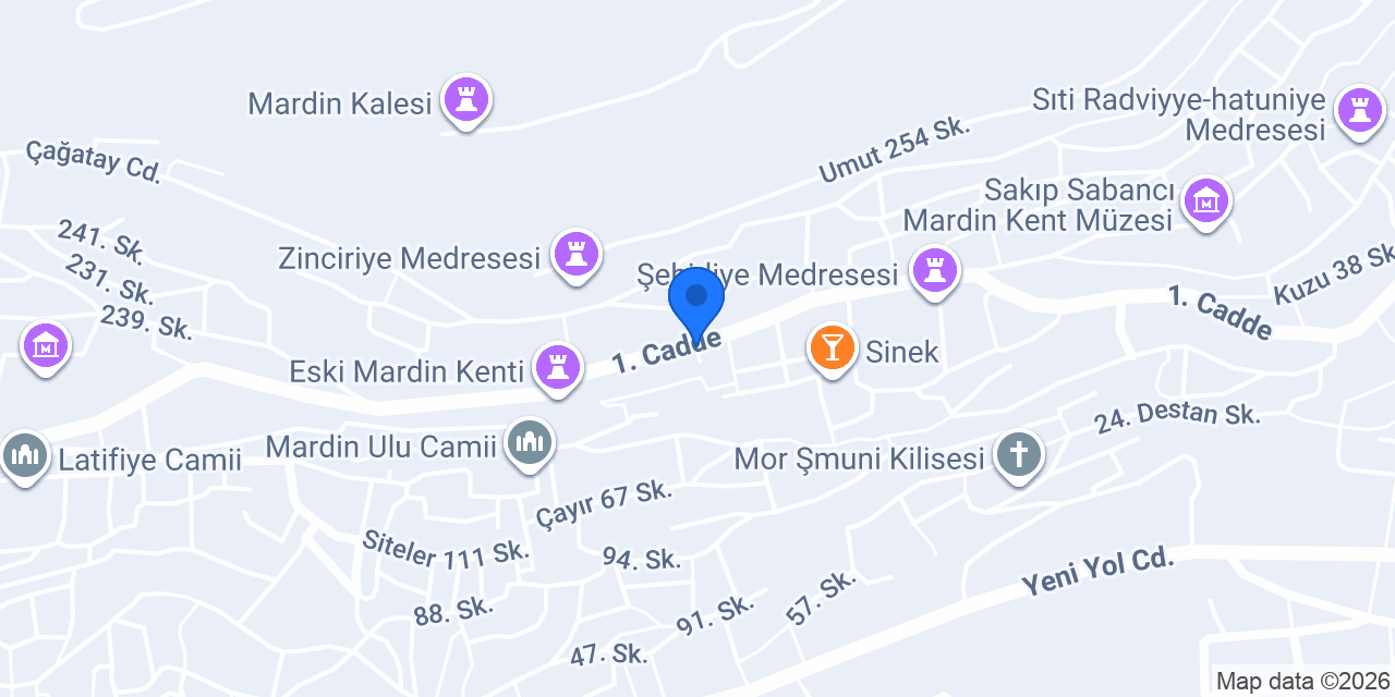 Hasan Paşa Konağı / Mardin Otel konumu
