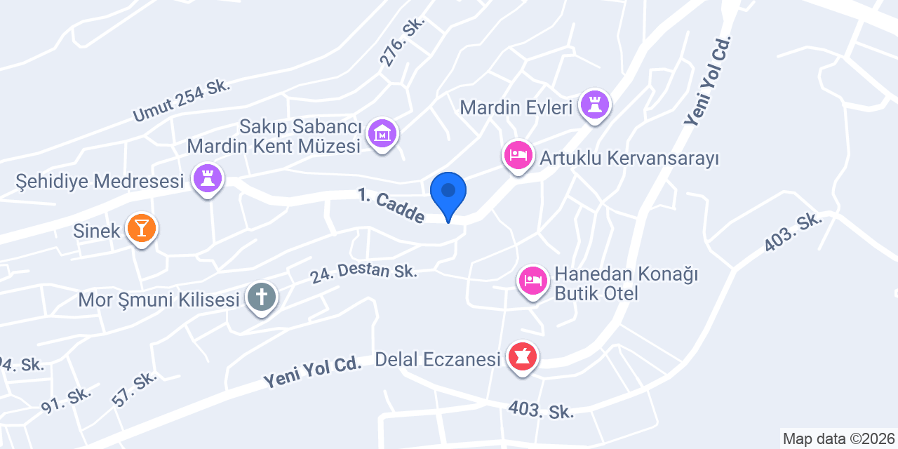 Kasrı Divan Hotel konumu
