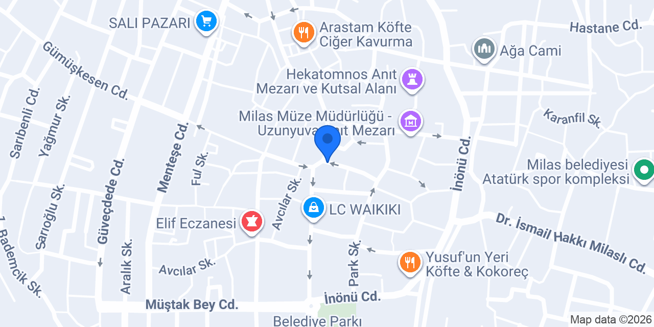 Milas Babacan Mutfak konumu