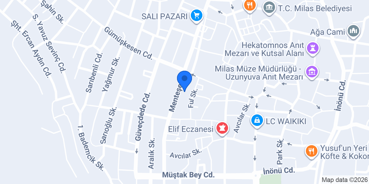 Diş hekimi Seval Uzun Özcan konumu