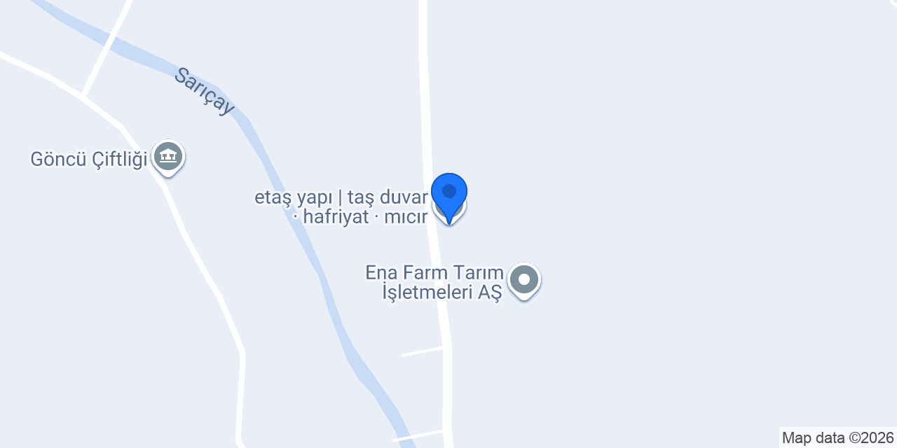 etaş yapı | taş duvar · hafriyat · mıcır konumu