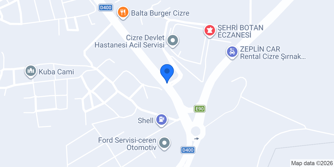 Benzeroğlu Yapı Market konumu