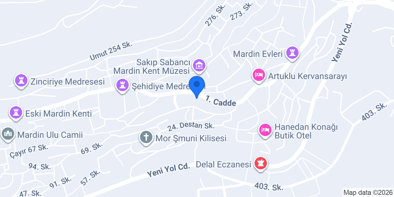 Artukhan Konağı konumu