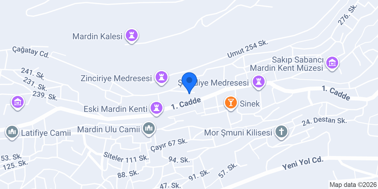 Tunç Paşa Konağı konumu