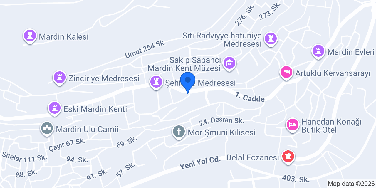 Merdin Butik Hotel konumu