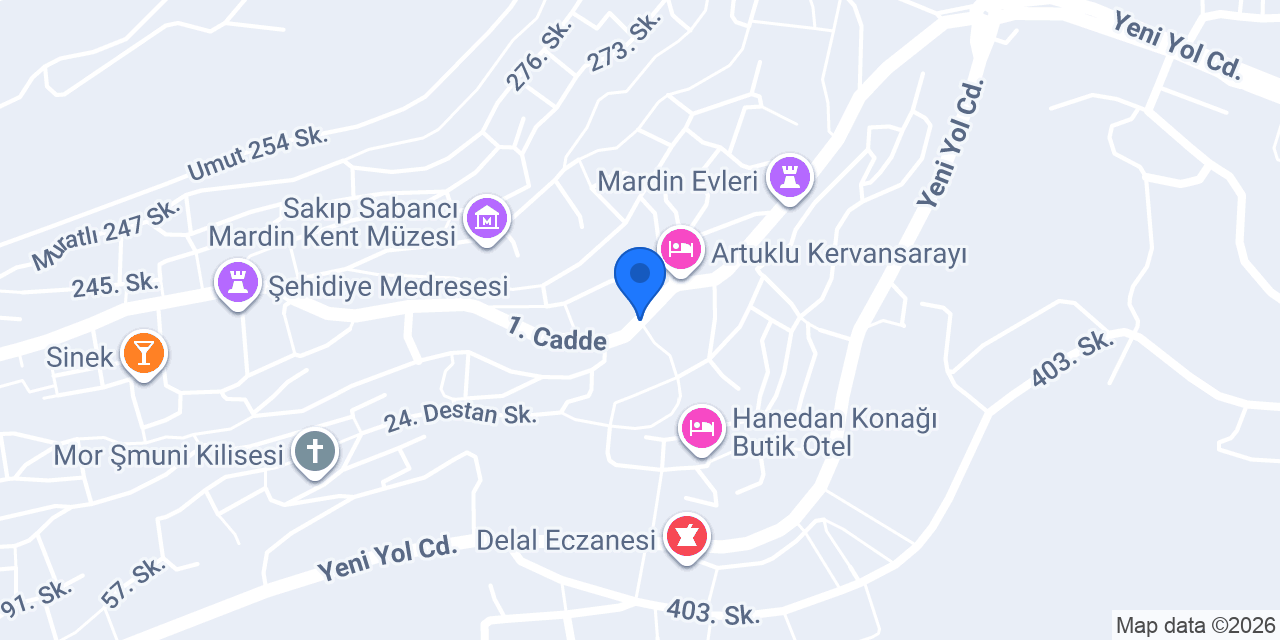 Tarihi Babussor Hamamı konumu