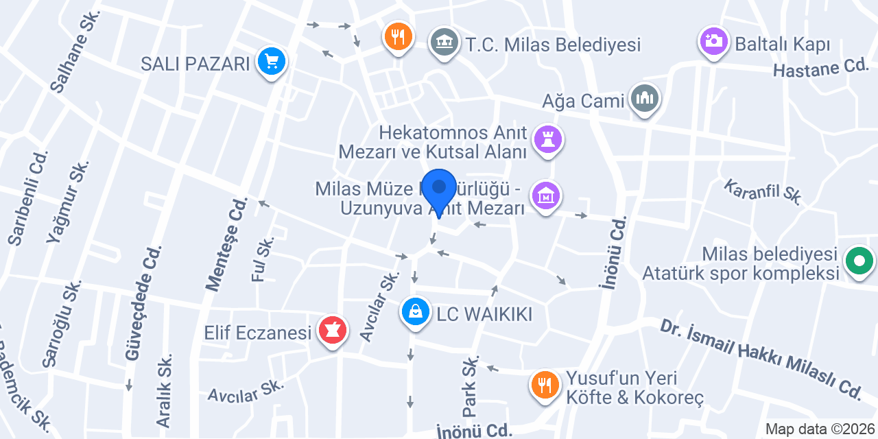 VakıfBank Milas Şubesi konumu