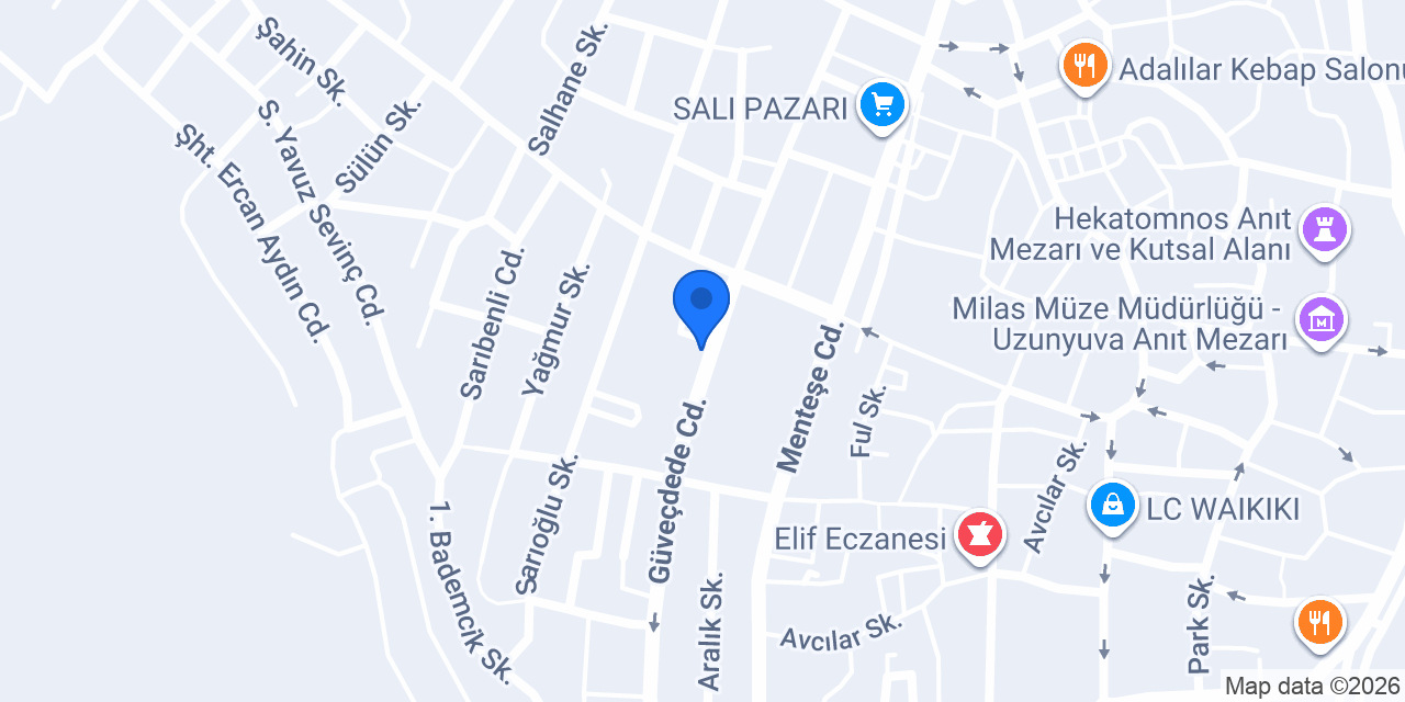 Duran Bebe Mağazacılık konumu